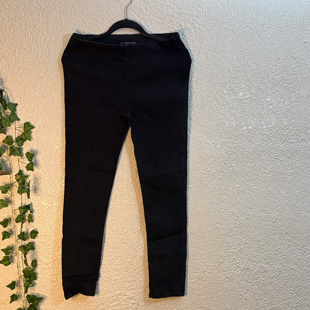 Wax Jean Black Jeggings